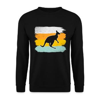 Kangourou Rétro - Sweat-shirt Unisexe - noir - Devant - Alina (178cm) & Michal (187cm)