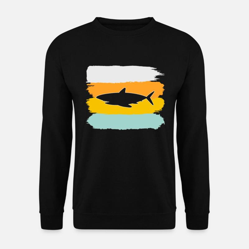 Shark Retro - Unisex Sweatshirt - black
