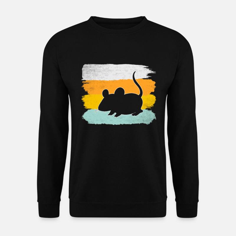 Mouse Retro - Unisex Sweatshirt - black