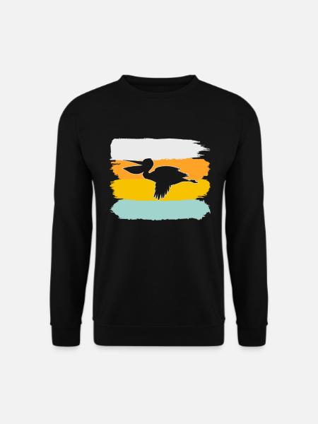 Pelikan Retro - Unisex Sweatshirt - black