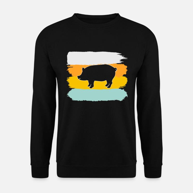 Pork Retro - Unisex Sweatshirt - black