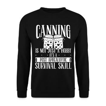 Canning Season Homesteading Homegrown Food - Unisex Sweatshirt - black - Front - Alina (178cm) & Michal (187cm)