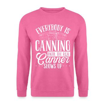 Canning Season Shelf Food Homesteading Canner - Unisex Sweatshirt - pink - Front