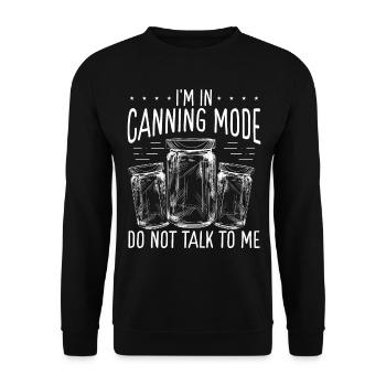 Homesteading Season Canning Mode Food Perserve - Unisex Sweatshirt - black - Front - Alina (178cm) & Michal (187cm)