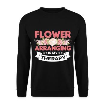 Fleuriste Mousse Fleur Arrangement Fleuriste Fournitures Flo - Sweat-shirt Unisexe - noir - Devant - Alina (178cm) & Michal (187cm)