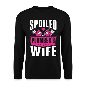 Plomberie Plombier Femme Vintage - Sweat-shirt Unisexe - noir - Devant - Alina (178cm) & Michal (187cm)