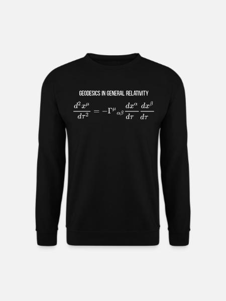 Geodesics Equation General Relativity Differential - Unisex Pullover - Schwarz