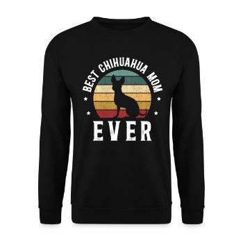 Meilleure maman Chihuahua jamais pour - Sweat-shirt Unisexe - noir - Devant - Alina (178cm) & Michal (187cm)