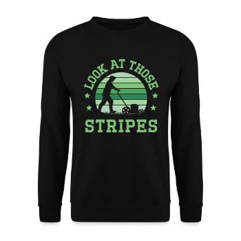 Check out these strip mowers for a - Unisex Sweatshirt - black - Front - Alina (178cm) & Michal (187cm)