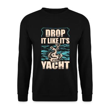 Déposez-le comme s’il s’agissait de Yacht Nautical - Sweat-shirt Unisexe - noir - Devant - Alina (178cm) & Michal (187cm)