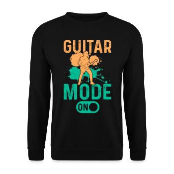 Weekend Mode On - Bass Guitar Player Bass Guitaris - Unisex Pullover - Schwarz - Vorne - Alina (178cm) & Michal (187cm)
