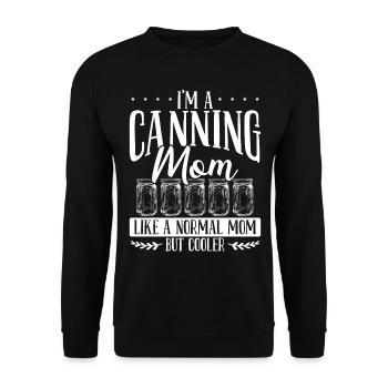 Canning Season Mom Homesteader Mothers Day Mama - Unisex Sweatshirt - black - Front - Alina (178cm) & Michal (187cm)