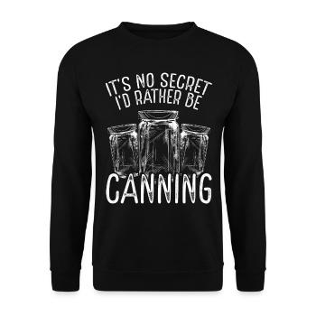 Canning Season Shelf Space Homesteading Food - Unisex Sweatshirt - black - Front - Alina (178cm) & Michal (187cm)