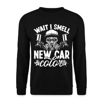 Automotive Car Painter Car Color Vehicle Sprayer - Unisex Sweatshirt - black - Front - Alina (178cm) & Michal (187cm)