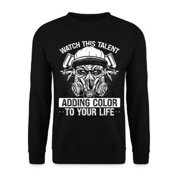 Automotive Car Painter Watch this Talent Vehicle - Unisex Pullover - Schwarz - Vorne - Alina (178cm) & Michal (187cm)