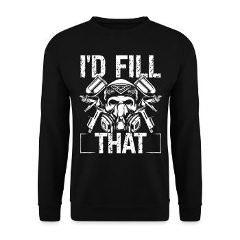 Automotive Car Paitning Detailer Id fill VehicleAu - Unisex Sweatshirt - black - Front - Alina (178cm) & Michal (187cm)