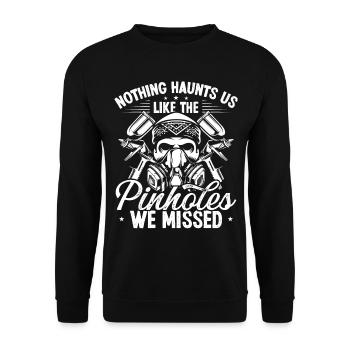 Automotive Car Painting Pinholes we missed Vehicle - Unisex Sweatshirt - black - Front - Alina (178cm) & Michal (187cm)