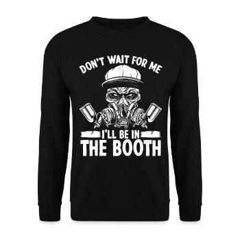 Automotive Car Painting be in the Booth Vehicle - Unisex Sweatshirt - black - Front - Alina (178cm) & Michal (187cm)