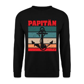 PAPITÄN - Unisex Pullover - Schwarz - Vorne - Alina (178cm) & Michal (187cm)
