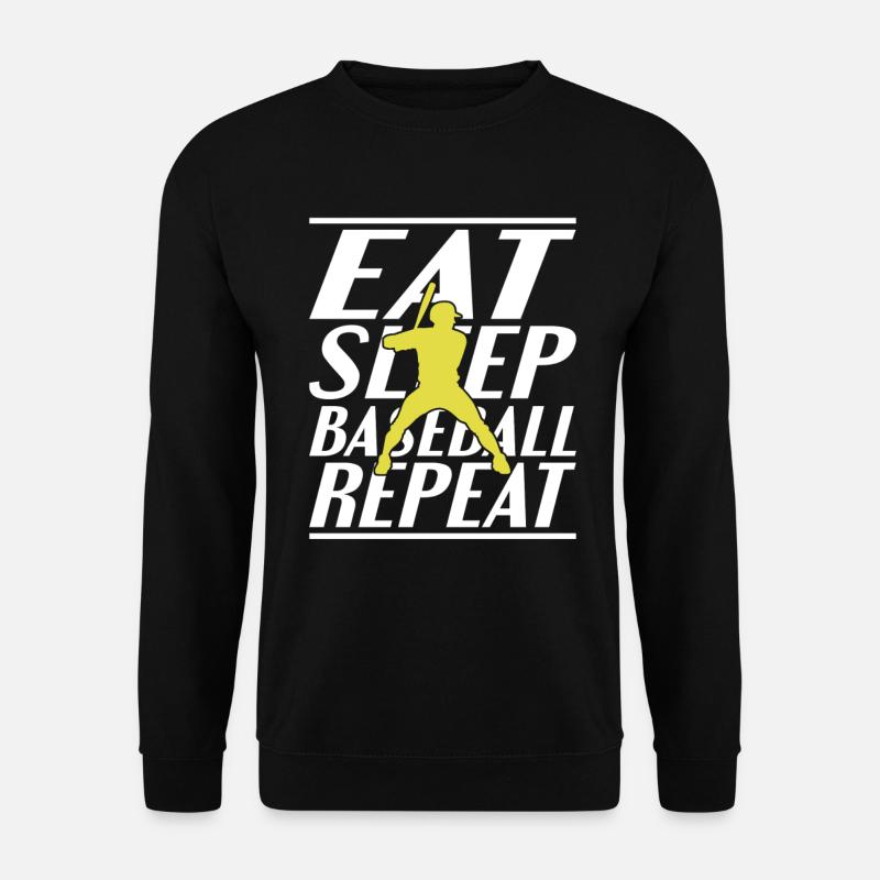Eating Sleeping Baseball - Unisex Sweatshirt - black
