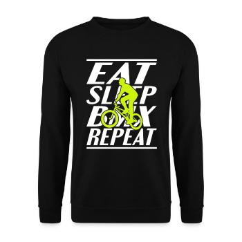 Nourriture Sleeping BMX - Sweat-shirt Unisexe - noir - Devant - Alina (178cm) & Michal (187cm)