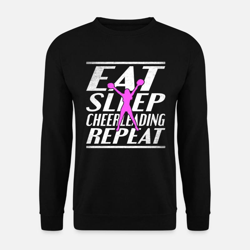 Eating Sleeping Cheerleading - Unisex Sweatshirt - black