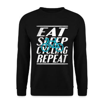 Alimentation Vélo de couchage - Sweat-shirt Unisexe - noir - Devant - Alina (178cm) & Michal (187cm)