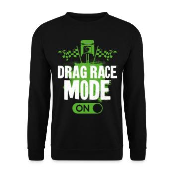 Course de dragsters Course de voitures Course de dragsters - Sweat-shirt Unisexe - noir - Devant - Alina (178cm) & Michal (187cm)