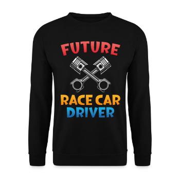 Drag Racing Race Car Future Race - Unisex Sweatshirt - black - Front - Alina (178cm) & Michal (187cm)