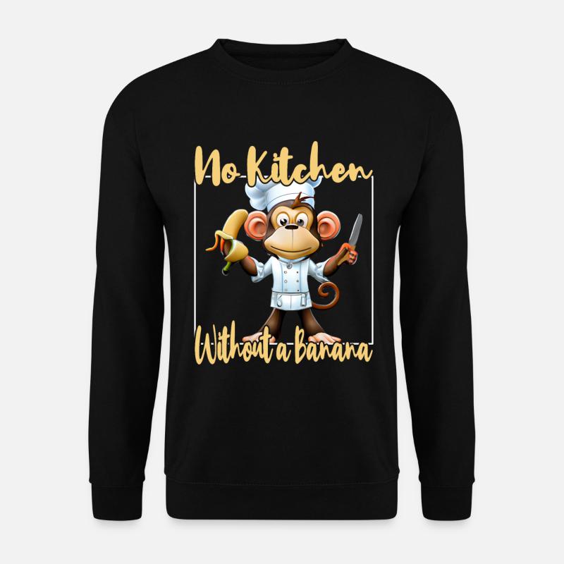 Küchenaffe Banana Vibes - Unisex Pullover - Schwarz