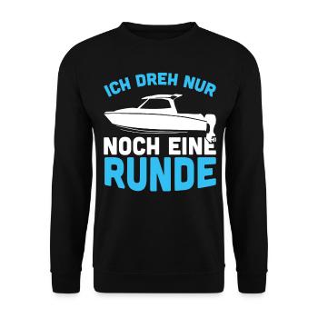 Ich dreh nur noch eine Runde - Unisex Pullover - Schwarz - Vorne - Alina (178cm) & Michal (187cm)