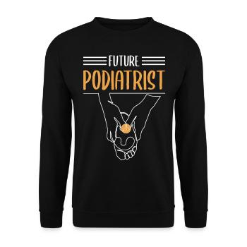 Pedicure Pedicure Future Podiartist - Unisex Sweatshirt - black - Front - Alina (178cm) & Michal (187cm)