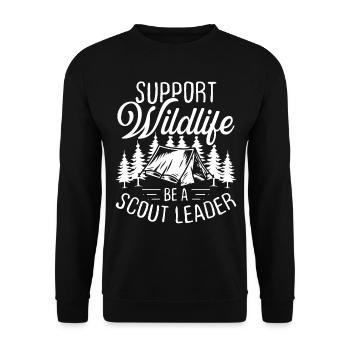 Chef scout Scout Scout Scouts Tournées scoutes - Sweat-shirt Unisexe - noir - Devant - Alina (178cm) & Michal (187cm)