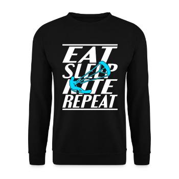 Cerf-volant de couchage alimentaire - Sweat-shirt Unisexe - noir - Devant - Alina (178cm) & Michal (187cm)