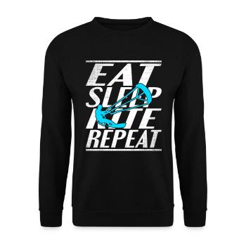 Cerf-volant de couchage alimentaire - Sweat-shirt Unisexe - noir - Devant - Alina (178cm) & Michal (187cm)