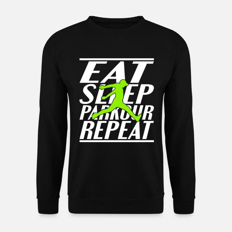 Nourriture Dormir Parkour - Sweat-shirt Unisexe - noir