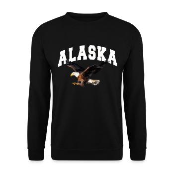 Alaska Gift USA Nature Bear Denali Grizzly Forest - Sweat-shirt Unisexe - noir - Devant - Alina (178cm) & Michal (187cm)