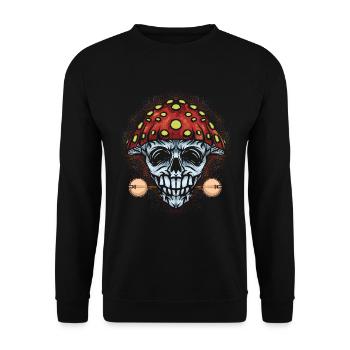 Banjo Shirts For Men Bluegrass Appalachia Folk - Unisex Sweatshirt - black - Front - Alina (178cm) & Michal (187cm)