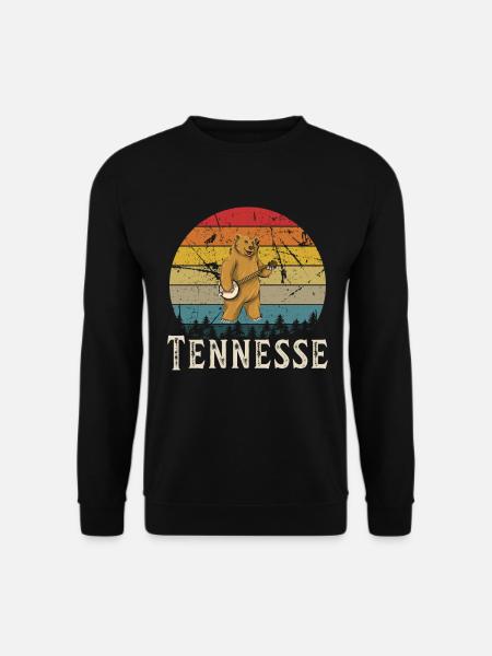 Banjo Shirts For Men Bluegrass Appalachia Folk - Unisex Pullover - Schwarz