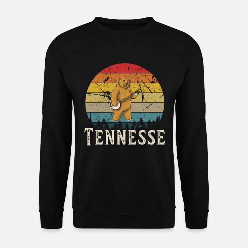 Banjo Shirts For Men Bluegrass Appalachia Folk - Unisex Pullover - Schwarz