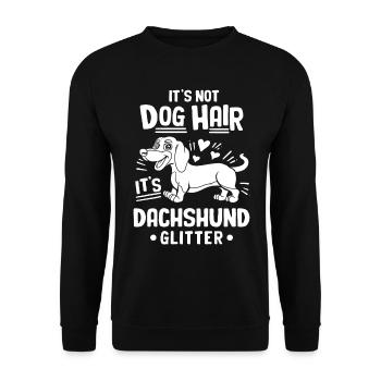Teckel Cadeau Dixie Viennese Doxie Teckel - Sweat-shirt Unisexe - noir - Devant - Alina (178cm) & Michal (187cm)