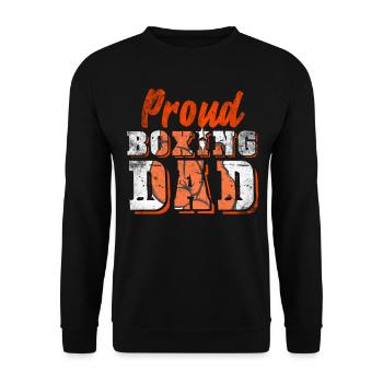 Boxeur Père Boxe Sports - Sweat-shirt Unisexe - noir - Devant - Alina (178cm) & Michal (187cm)
