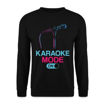 Karaoké Singer Mode Karaoké activé - Sweat-shirt Unisexe - noir - Devant - Alina (178cm) & Michal (187cm)