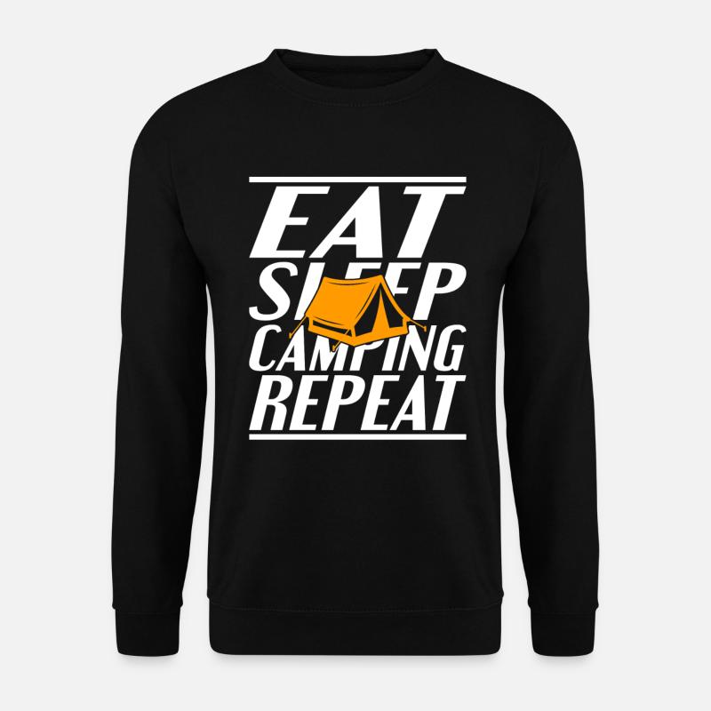 Food Sleeping Camping - Unisex Sweatshirt - black