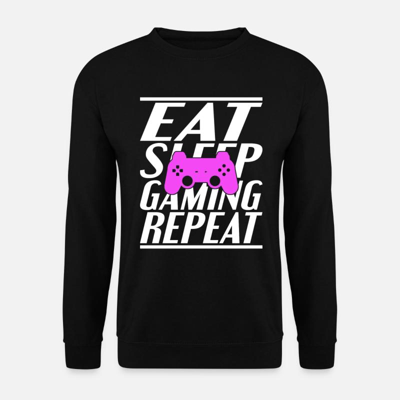 Manger dormir Jeu - Sweat-shirt Unisexe - noir