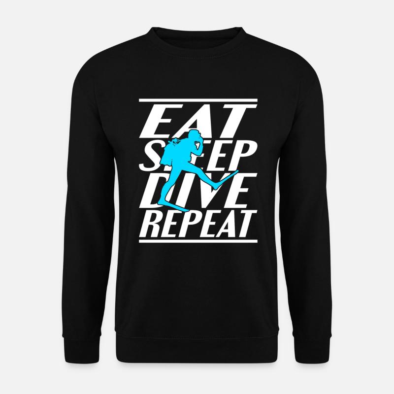 Food Sleep Dive - Unisex Sweatshirt - black