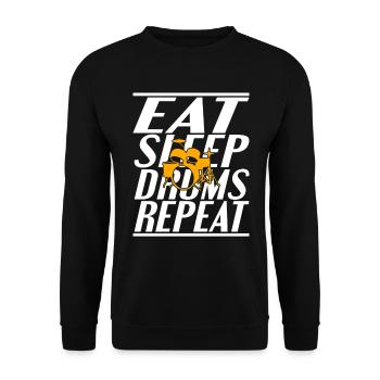 Nourriture Sleeping Drums - Sweat-shirt Unisexe - noir - Devant - Alina (178cm) & Michal (187cm)