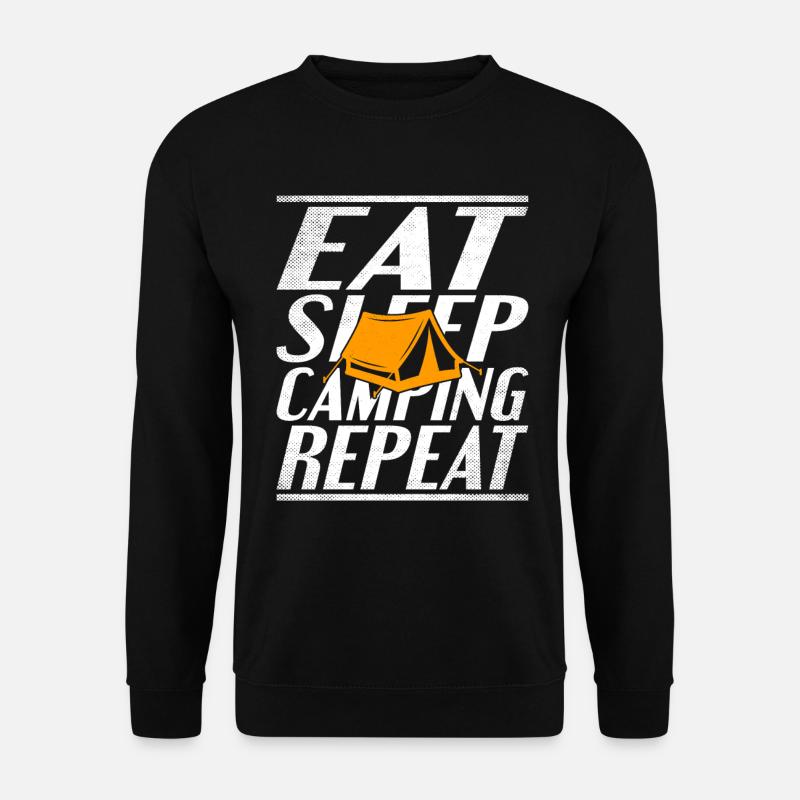 Nourriture Dormir Camping - Sweat-shirt Unisexe - noir