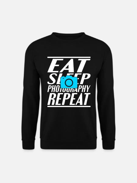 Food Sleeping Photography - Unisex Sweatshirt - black