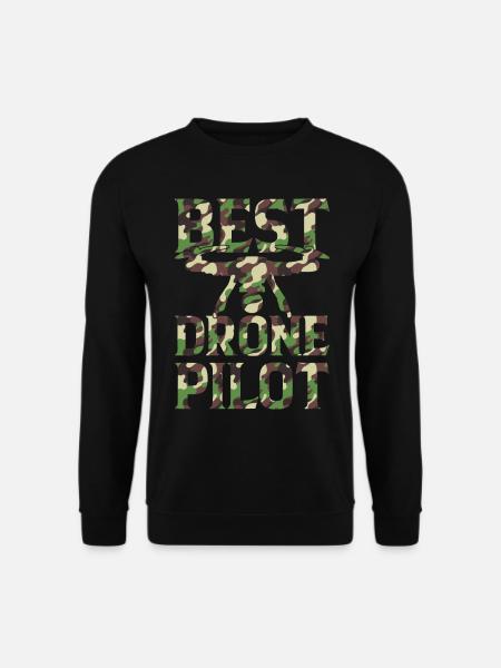 Quadcopter Drone Pilot Drone Racing - Best Drone P - Unisex Pullover - Schwarz